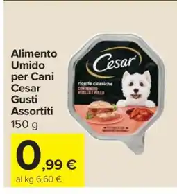 Carrefour Alimento Umido per Cani Cesar Gusti Assortiti offerta