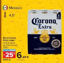 Carrefour Birra Corona Extra Lager offerta