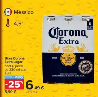 Carrefour Birra Corona Extra Lager offerta