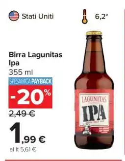Carrefour BIRRA LAGUNITAS IPA offerta
