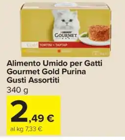 Carrefour Alimento Umido per Gatti Gourmet Gold Purina Gusti Assortiti offerta