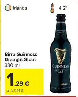 Carrefour Birra Guinness Draught Stout offerta