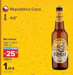 Carrefour BIRRA KOZEL offerta