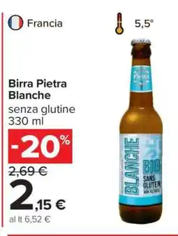 Carrefour Birra Pietra Blanche offerta