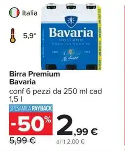 Carrefour Birra Premium BAVARIA offerta