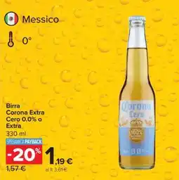 Carrefour Birra Corona Extra Cero 0.0% o Extra offerta