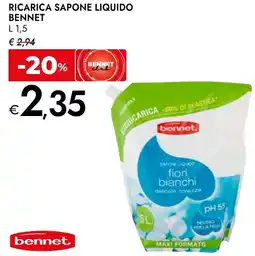 Bennet Bennet ricarica sapone liquido offerta