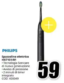 MediaWorld PHILIPS Spazzolino elettrico HX7101/01 offerta