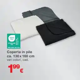 KiK Coperta in pile ca. 130 x 160 cm offerta