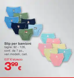 KiK Slip per bambini offerta