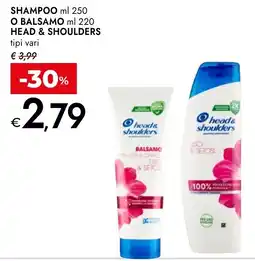 Bennet Head & shoulders shampoo o balsamo tipi vari offerta