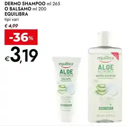 Bennet Equilibra dermo shampoo o balsamo tipi vari offerta