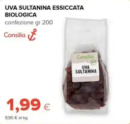 Tigre Consilia uva sultanina essiccata biologica offerta