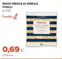 Tigre Consilia pasta fresca di semola fusilli offerta