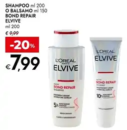 Bennet Elvive shampoo o balsamo bond repair offerta