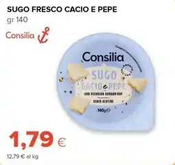 Tigre Consilia sugo fresco cacio e pepe offerta