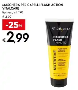 Bennet Vitalcare maschera per capelli flash action tipi vari, offerta
