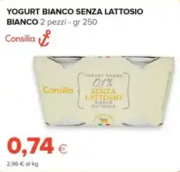 Tigre Consilia yogurt bianco senza lattosio bianco offerta