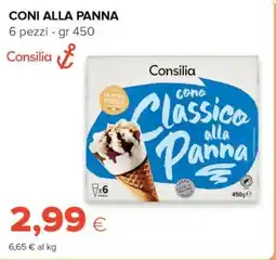 Tigre Consilia coni alla panna offerta