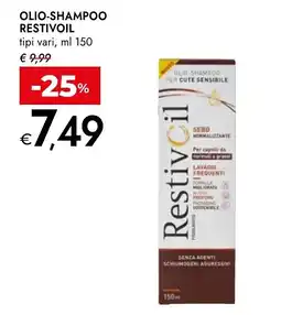 Bennet Restivoil olio shampoo tipi vari offerta