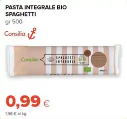 Tigre Consilia pasta integrale bio spaghetti offerta