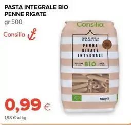 Tigre Consilia pasta integrale bio penne rigate offerta