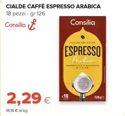 Tigre Consilia cialde caffè espresso arabica offerta