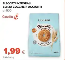 Tigre Consilia biscotti integrali senza zuccheri aggiunti offerta