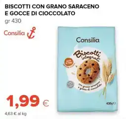 Tigre Consilia biscotti con grano saraceno e gocce di cioccolato offerta