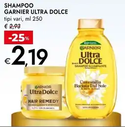 Bennet Garnier ultra dolce shampoo tipi vari, offerta