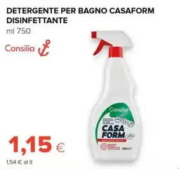 Tigre Consilia detergente per bagno casaform disinfettante offerta