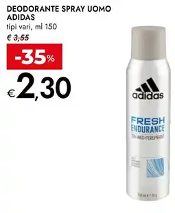 Bennet Adidas deodorante spray uomo tipi vari offerta