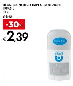 Bennet Infasil deostick neutro tripla protezione offerta
