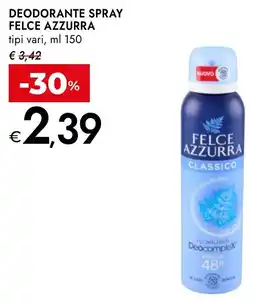 Bennet Felce azzurra deodorante spray tipi vari, offerta