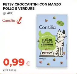 Tigre Consilia petsy croccantini con manzo pollo e verdure offerta