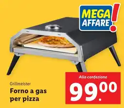 Lidl Grillmeister Forno a gas per pizza offerta