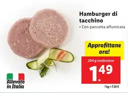 Lidl Hamburger di tacchino offerta