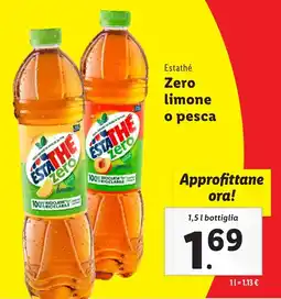 Lidl Estathé Zero limone o pesca offerta