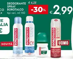 Bennet Borotalco deodorante spray tipi vari offerta