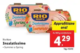 Lidl Rio Mare Insalatissime offerta