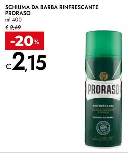 Bennet Proraso schiuma da barba rinfrescante offerta