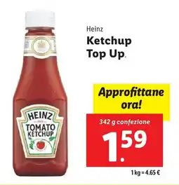 Lidl Heinz Ketchup Top Up offerta