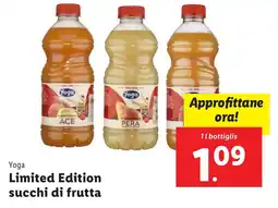 Lidl Yoga Limited Edition succhi di frutta offerta