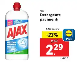 Lidl Ajax Detergente pavimenti offerta