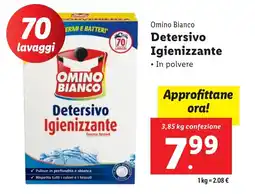 Lidl Omino Bianco Detersivo Igienizzante offerta