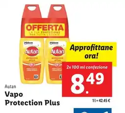 Lidl Autan Vapo Protection Plus offerta