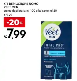Bennet Veet kit depilazione uomo men o balsamo offerta
