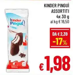 A&O Kinder pinguì assortiti offerta