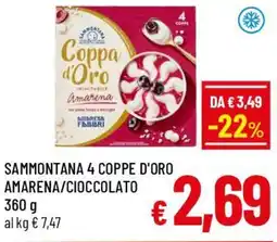A&O Sammontana 4 coppe d'oro amarena/cioccolato offerta
