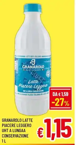 A&O Granarolo latte piacere leggero uht a lungaa conservazione offerta